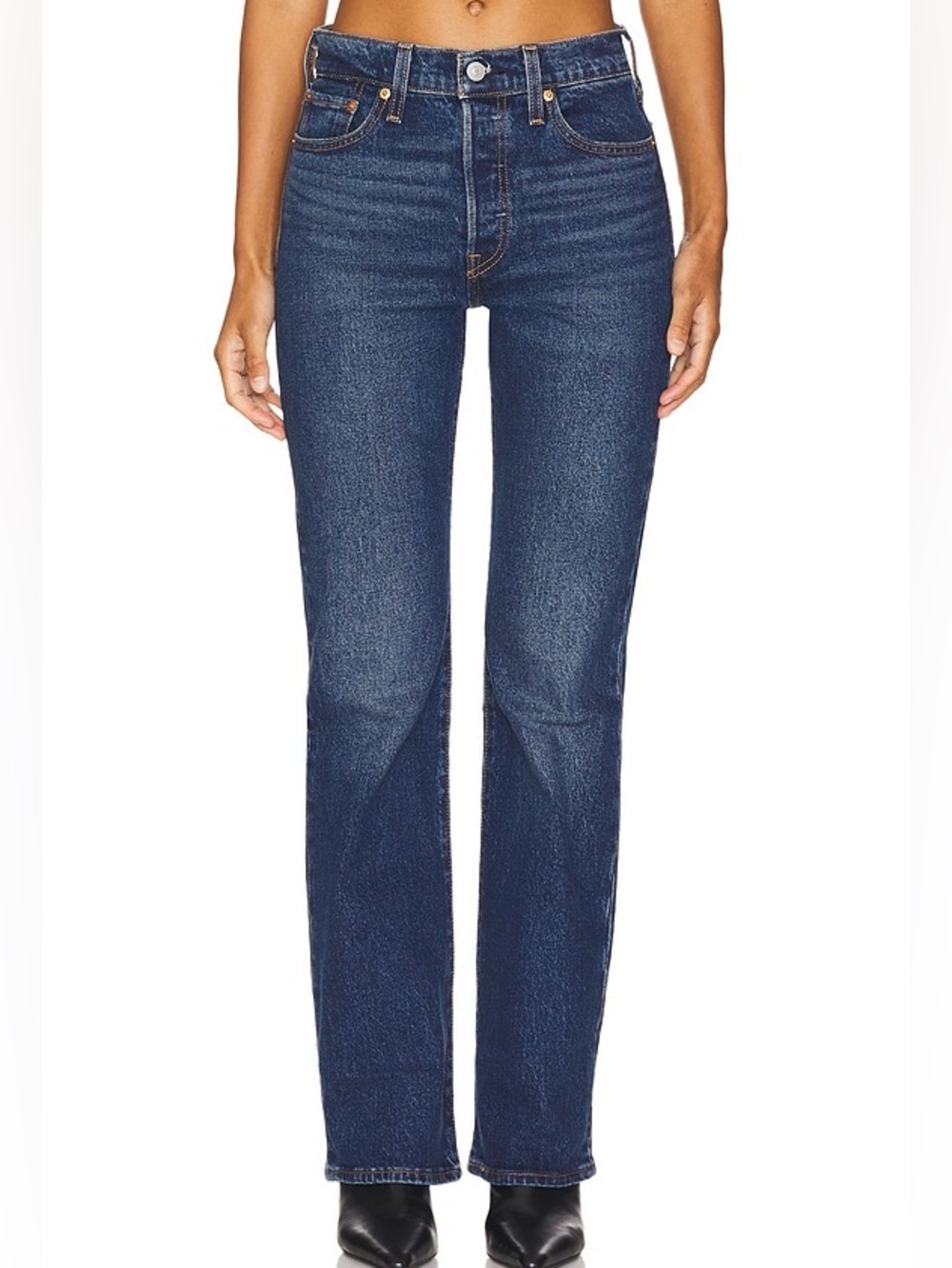 Levi's Wedgie Jeans NWT Size 29 High Rise Dark Wash Tapered Leg Button Fly